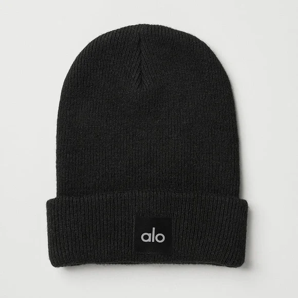 Alo Yoga Everyday Beanie Unisex Size One Size In Black - Picture 1 of 5